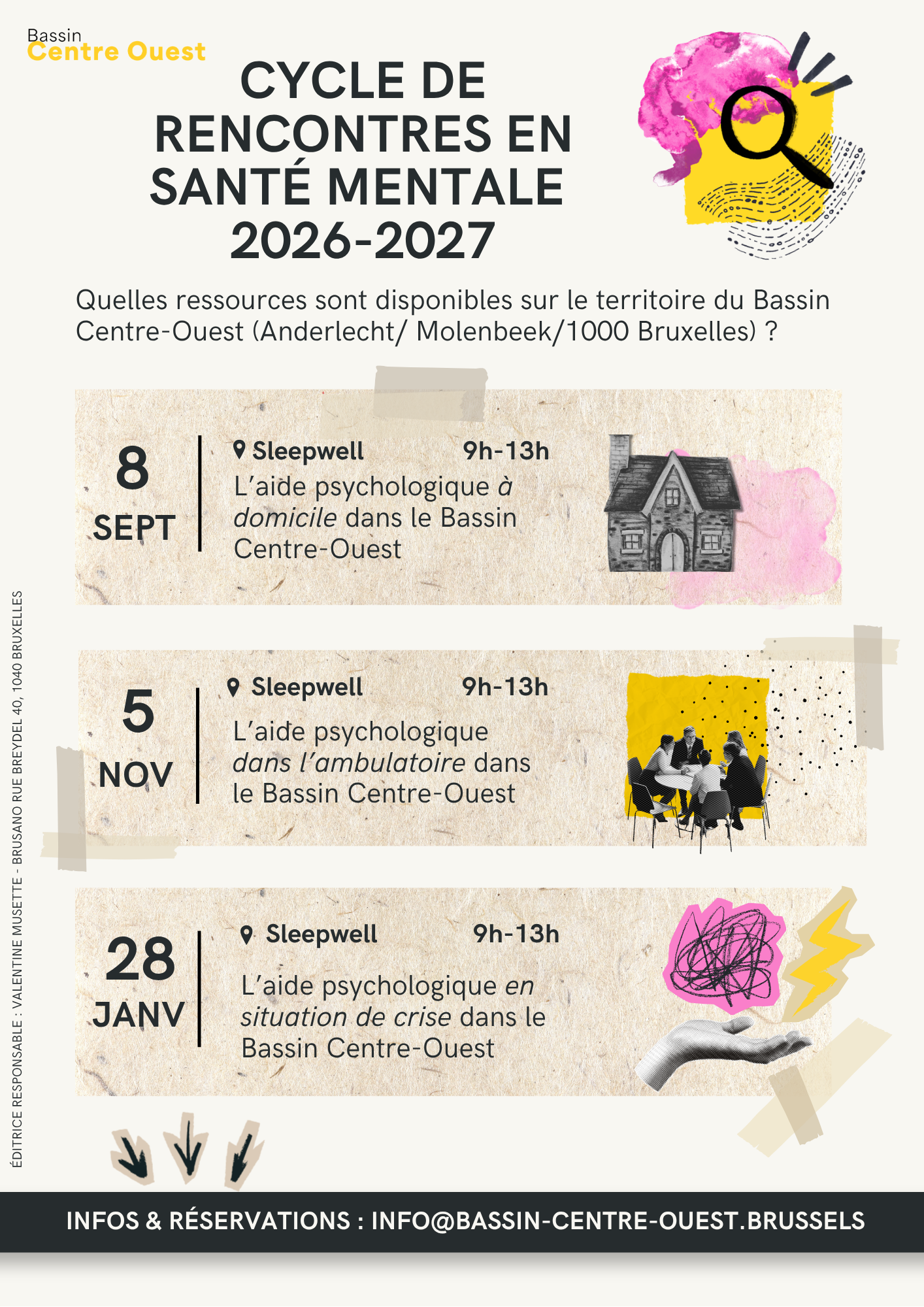 Cycle de rencontres en santé mentale : Ouverture des inscriptions !
